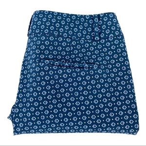 •LOFT• Pants Marisa Skinny Blue Patterned SZ 12